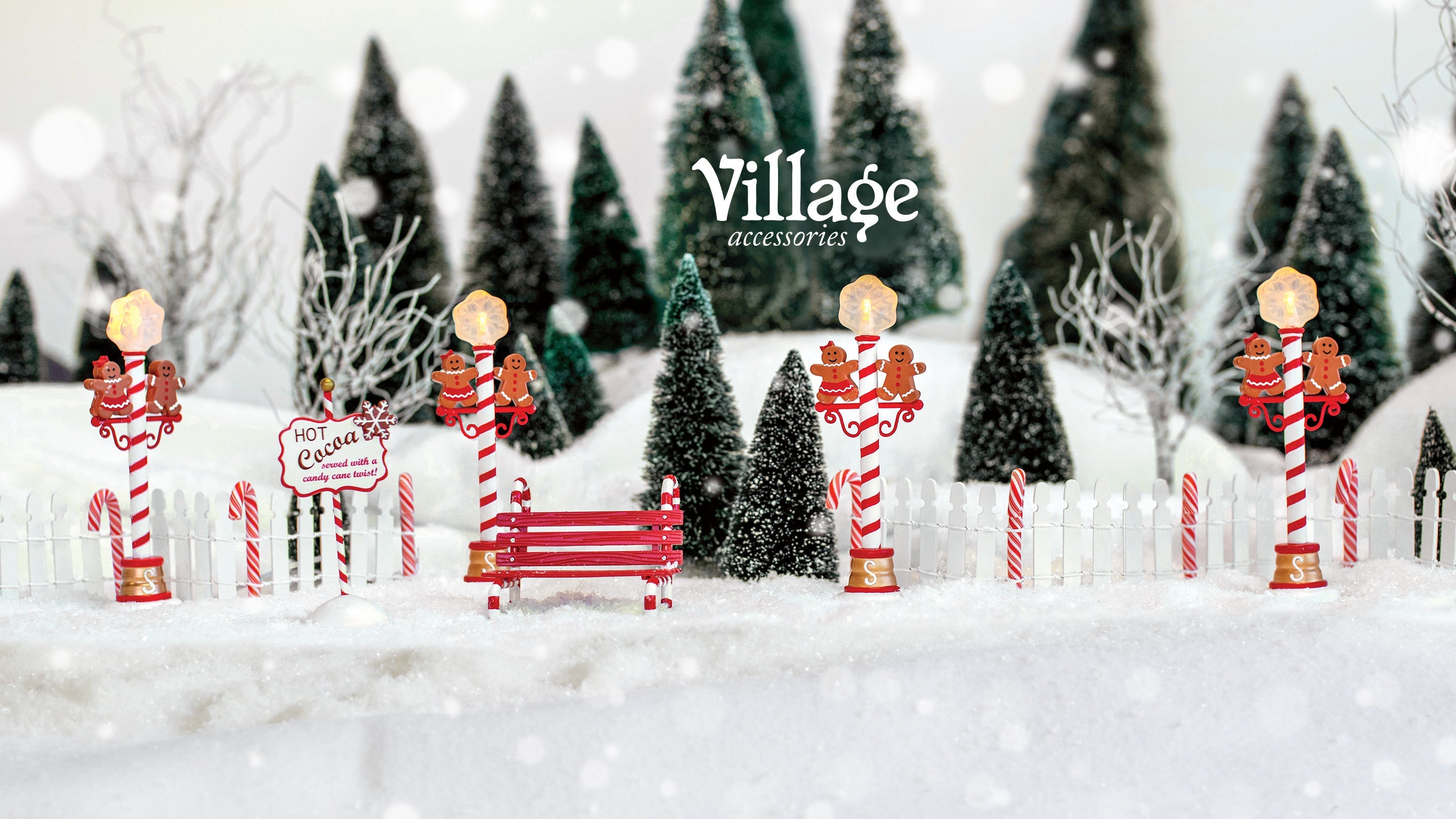 Department 55 shops Christmas Woodland Trees Pieces (Read)