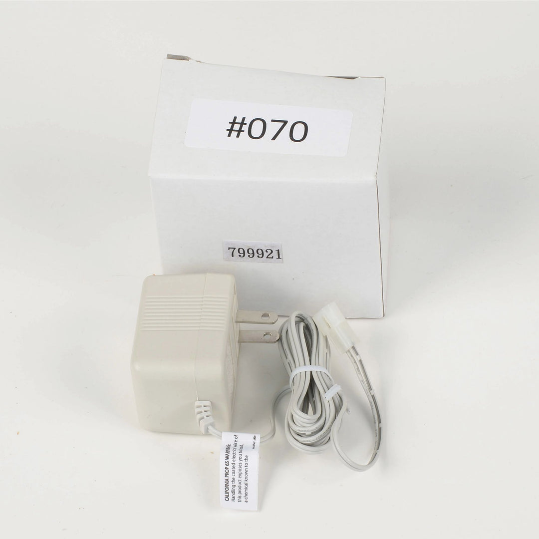 Replacement Adapter 12V AC 350mA white male aux clip