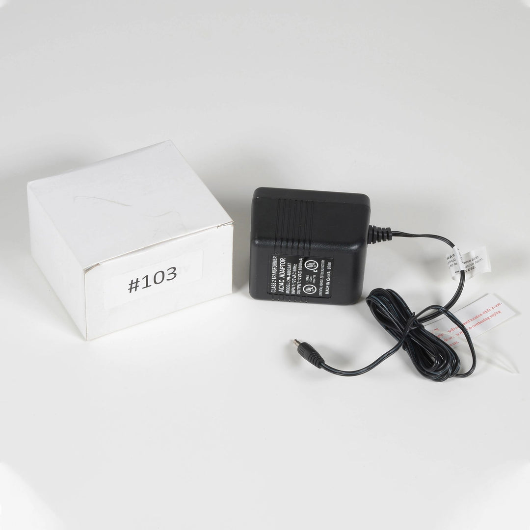 Replacement Adapter 12V AC 1000mA white male jack