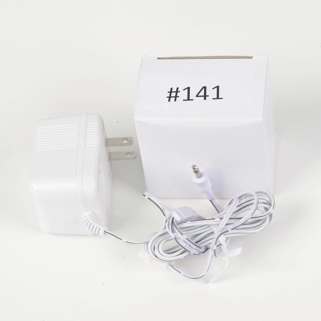 Replacement Adapter 12V AC 850mA white male jack with aux clip