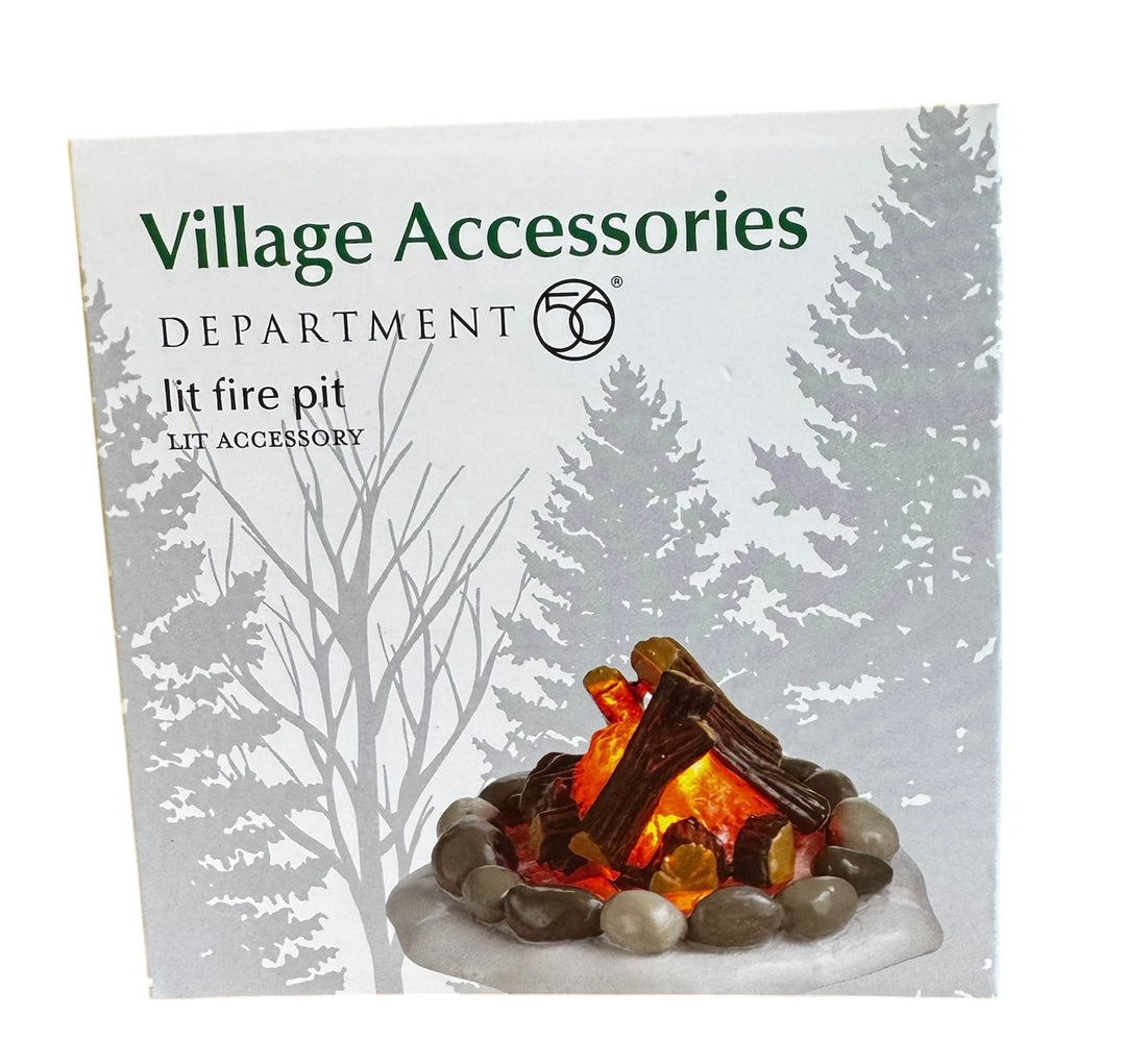 Campfire Lit Fire Pit
