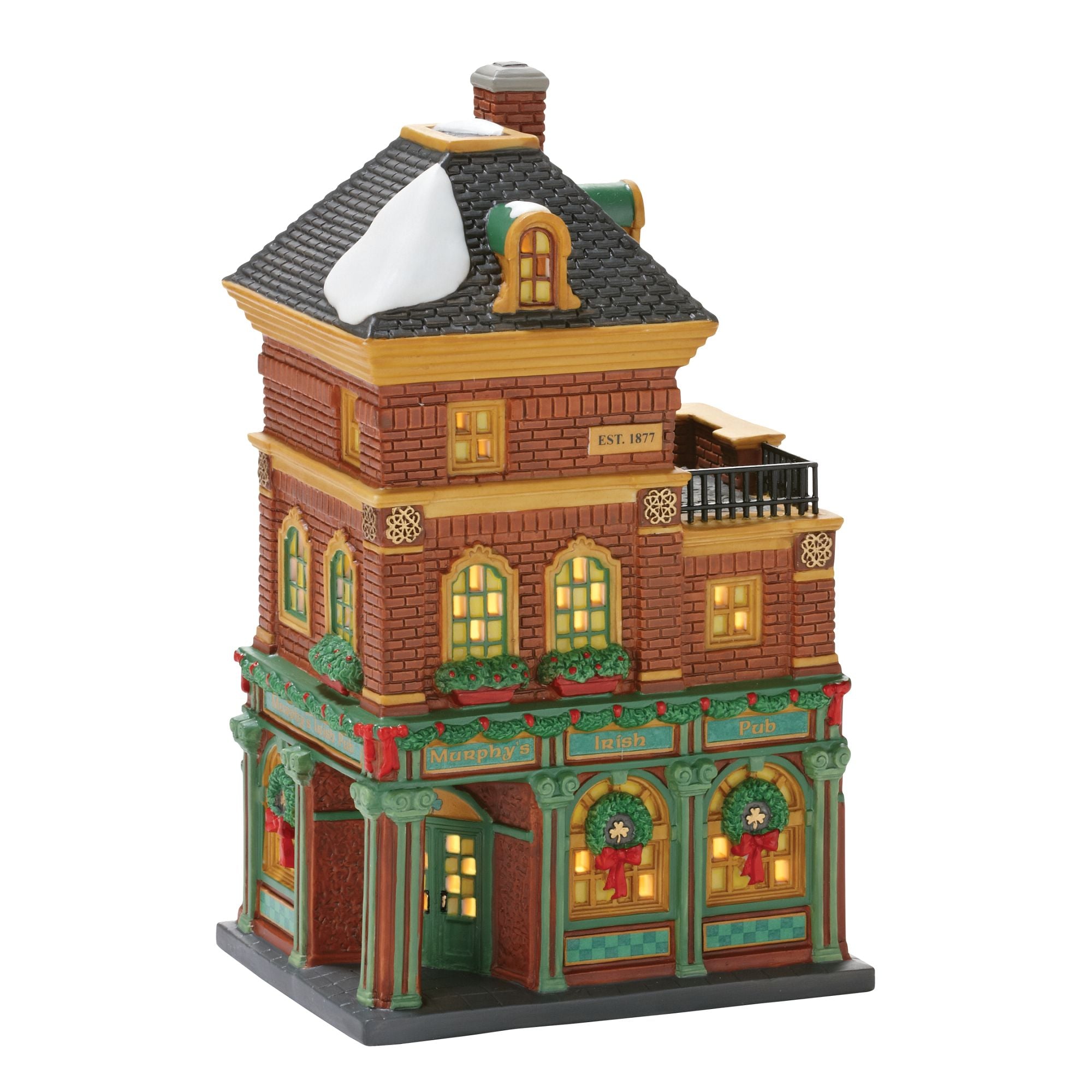 Dept 56 store Snow Village McGuire's Irish Pub