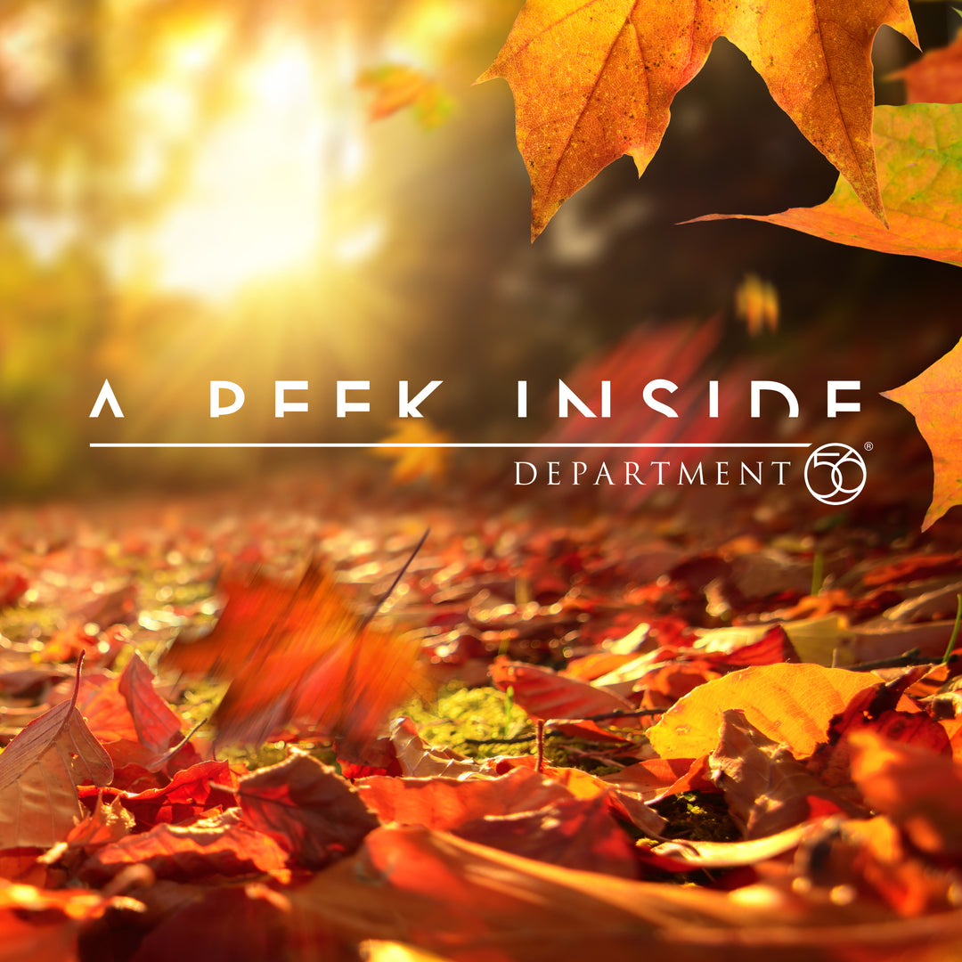 A Peek Inside blog with Fall leaves