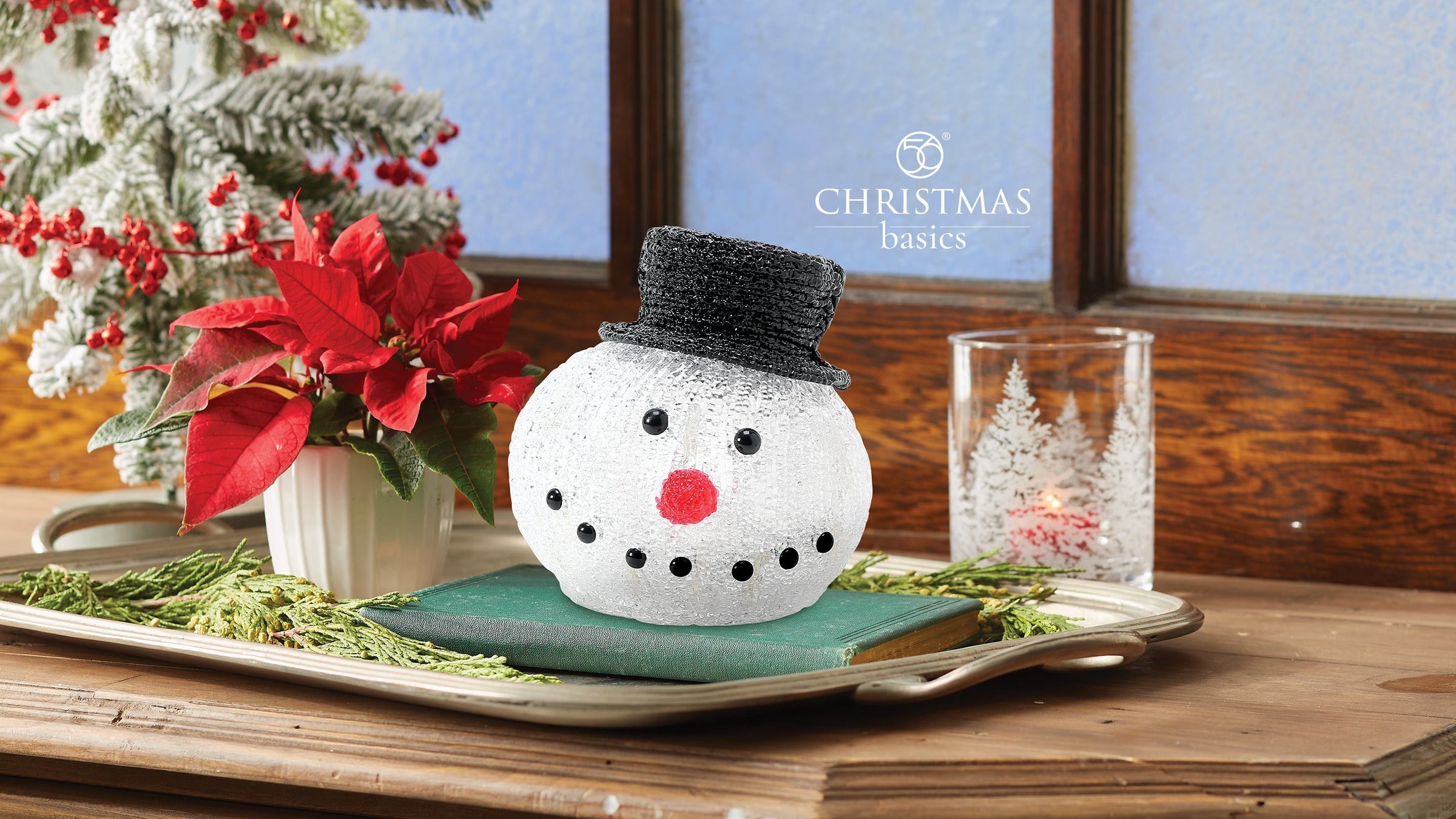 Department 56 Christmas Basics snowman head