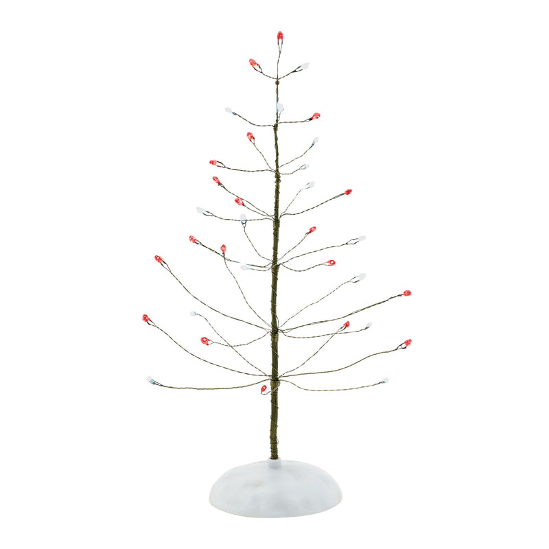 Village Accessories Red & White Twinkle Brite Tree 4038812 – Department ...