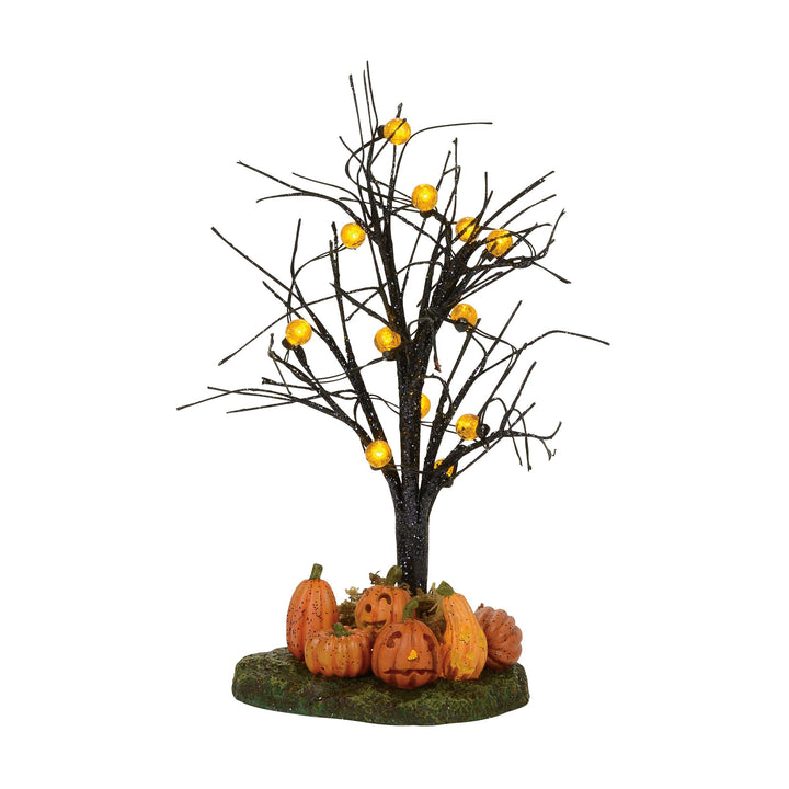 Lit Jack-O-Lantern Tree