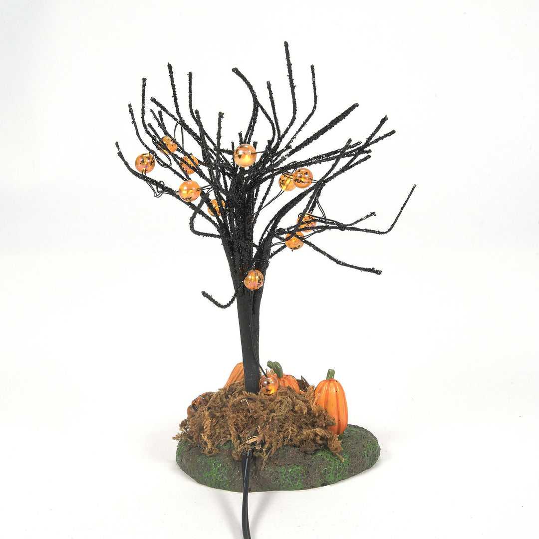 Lit Jack-O-Lantern Tree