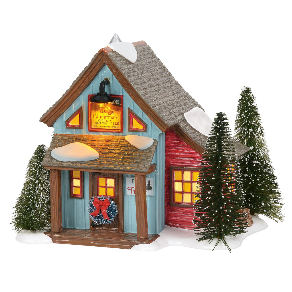 Original Snow Village Village Farms Tree Lot 6003137 – Department 