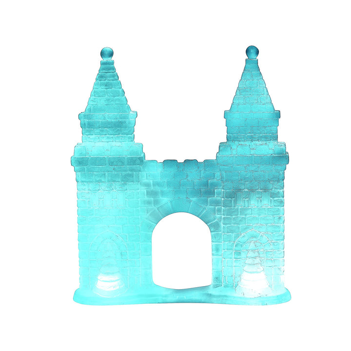 Lit Ice Castle Gate