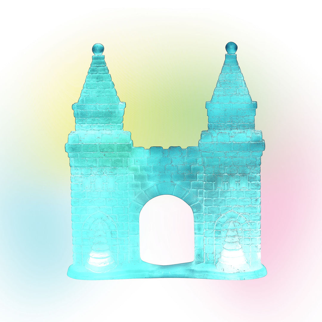 Lit Ice Castle Gate