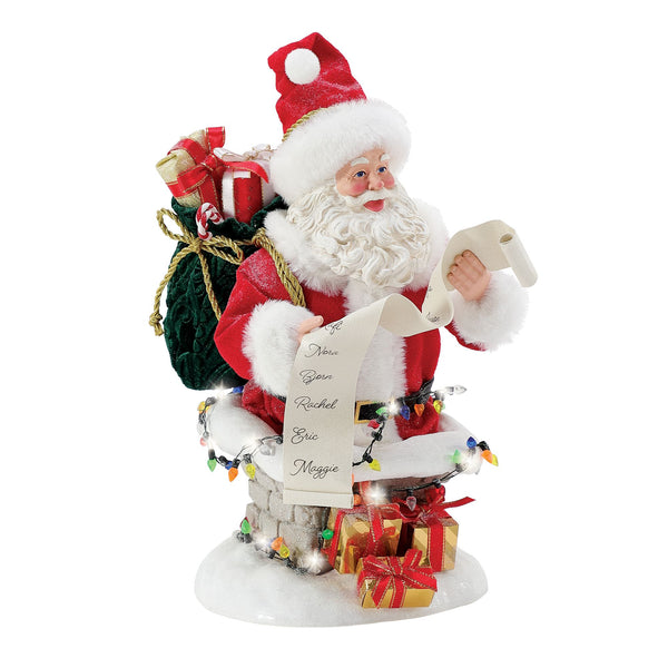 Dept 56 Possible Dreams Santa And His Pets Bulldog Bubble Bath Santa  Figurine - Ivey's Gifts And Decor