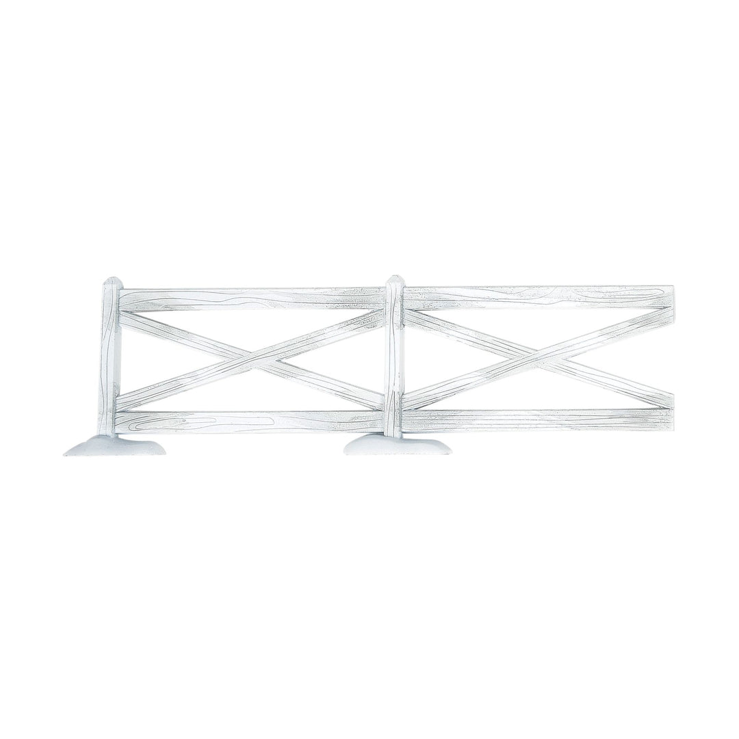 White Crossbuck Fence Set