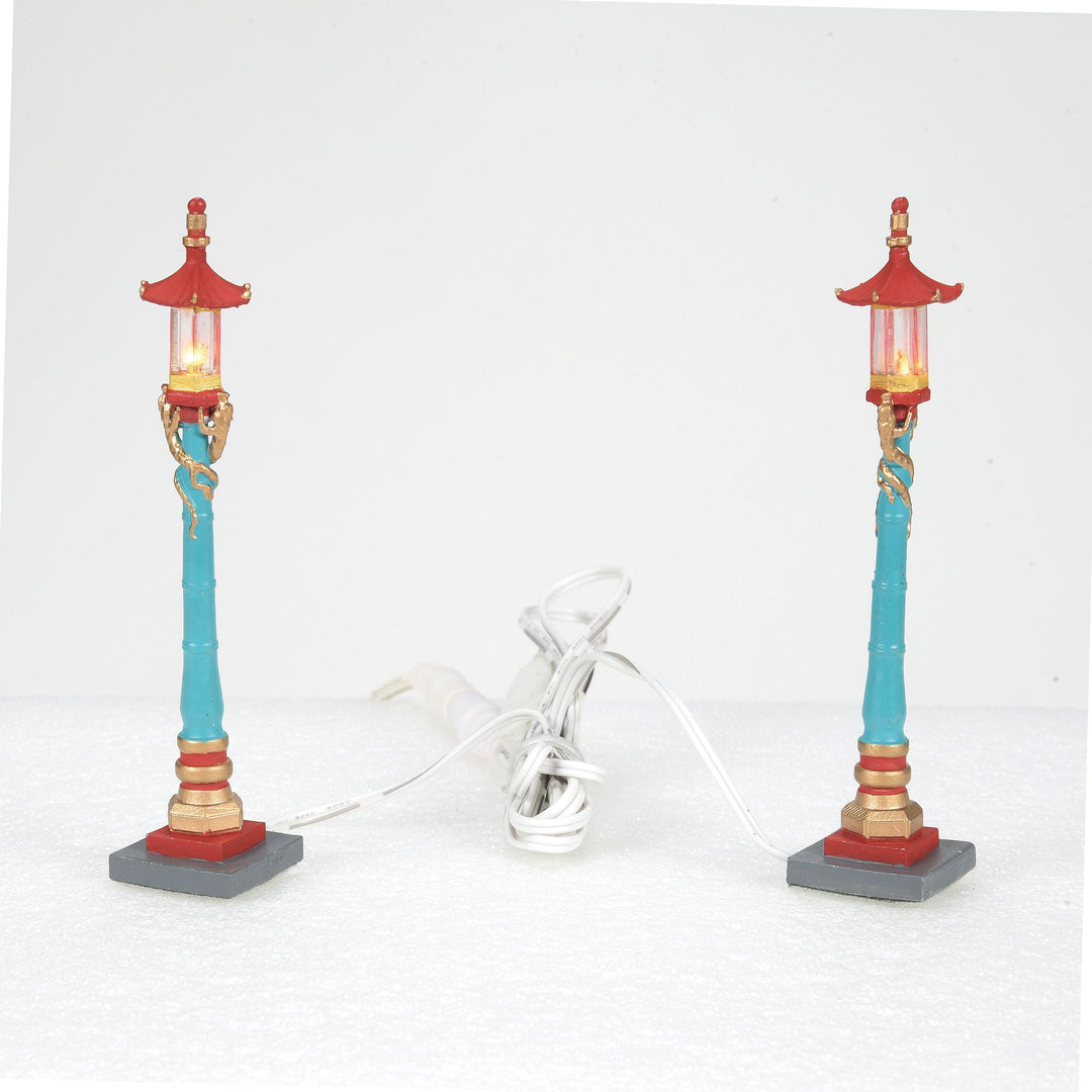 Chinatown Post Lamps S/2