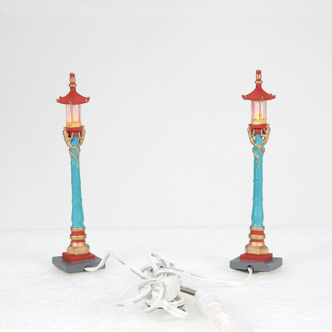 Chinatown Post Lamps S/2