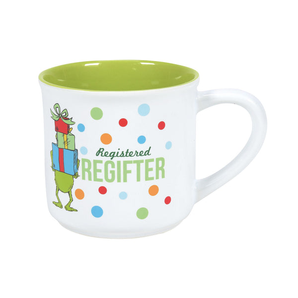 Department 56 Dr. Seuss The Grinch Santa Face Sculpted Coffee Mug, 1 Count  (Pack of 1), Multicolor
