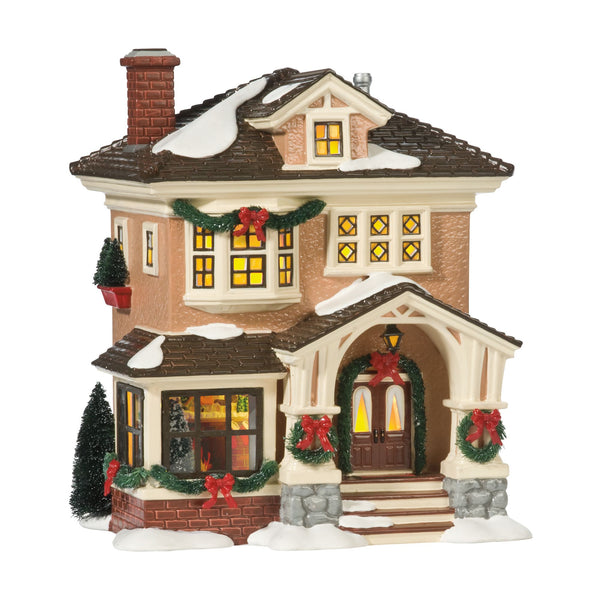 Christmas Village House by Dept 56. Illuminated Counting House. Silas –  Anything Discovered
