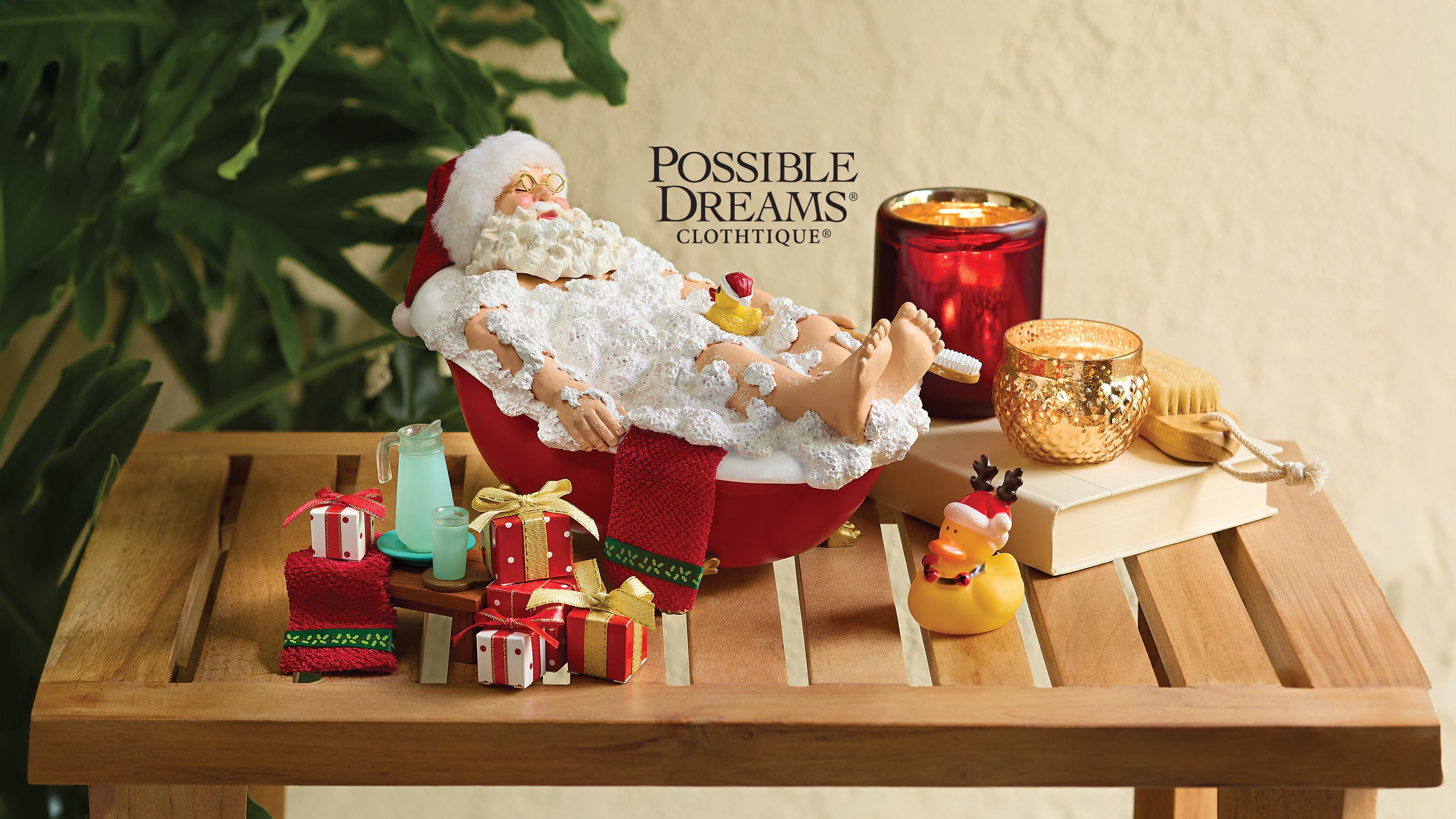 Department 56 Possible Dreams Clothtique Santa figurine