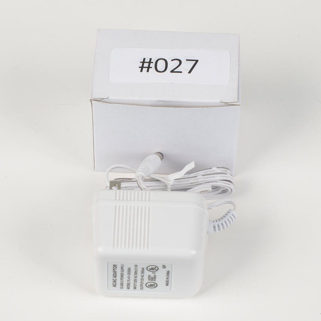 Replacement Adapter 12V AC 350mA White Female Jack