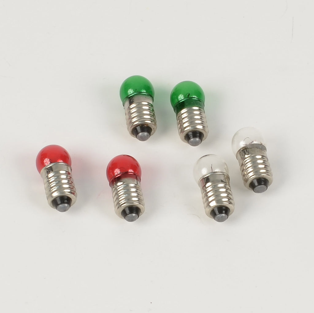 Replacement Light Bulbs - Red Green & Clear