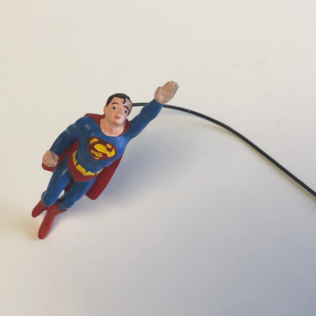 Superman on a wire