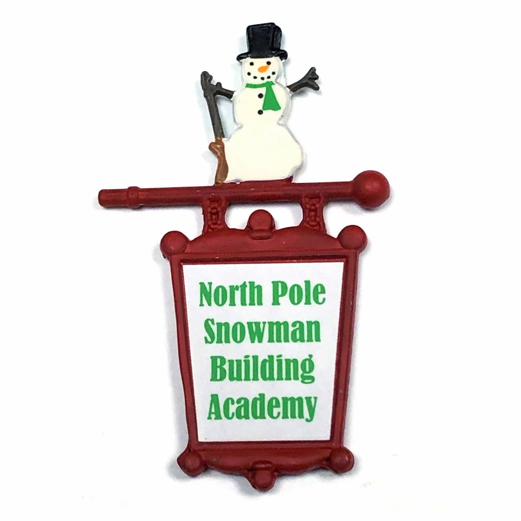 Snowman Building Academy Sign