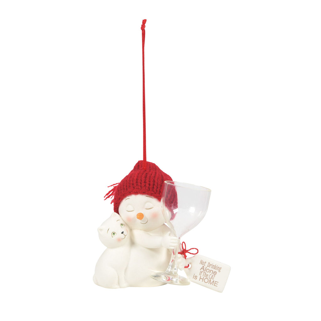 Not Drinking Alone ornament