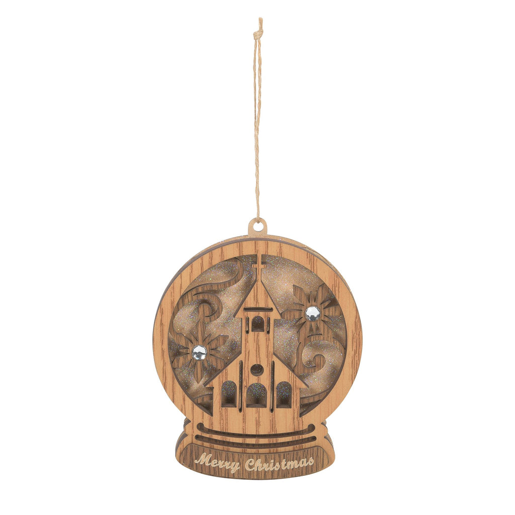 Globe with Church Orn